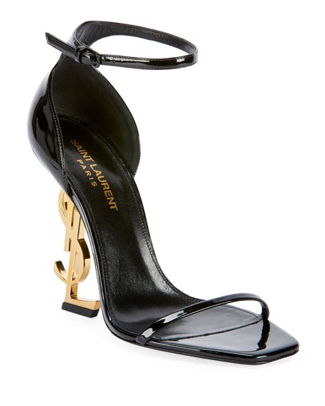 ysl heels with ysl logo